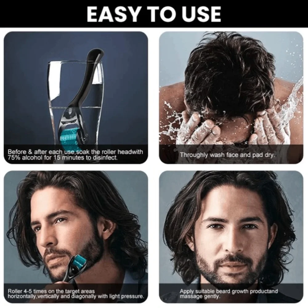 MEN'S FACIAL DERMA ROLLER – To Visibly Restore, Heal and Brighten Skin